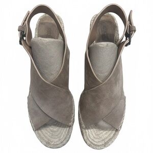 Vince Beige Suede Espadrille Sandals